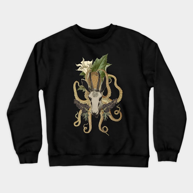Capra Tentacle Crewneck Sweatshirt by Black Rabbit Curiosities 